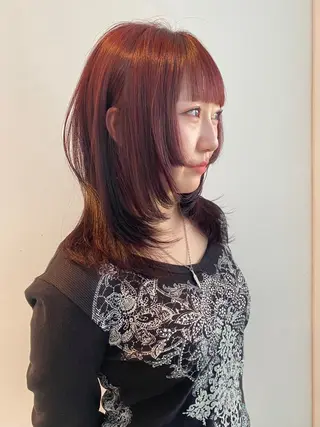 ミディアム カラー mai / linoah˚✧のヘアスタイル