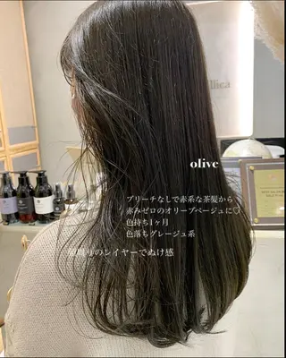 セミロング カラー ラベンダー/レイヤー スタイル🤎mamiのヘアスタイル
