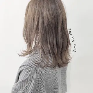 ミディアム カラー お洒落パーマ/ 艶カラー/michiのヘアスタイル