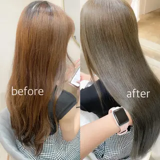 ロング ミディアム/顔周り/ ベージュ🌼mayuのヘアスタイル