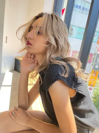 ロング カラー 💜ハイトーン💛 マジカルかいちゃんのヘアスタイル