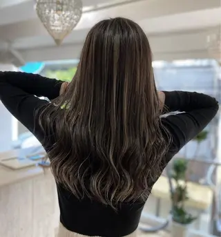 セミロング カラー ヘアアレンジ 久米 治仁のヘアスタイル