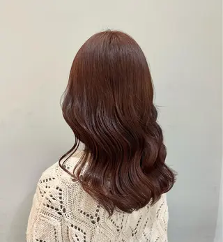 ミディアム 【韓国艶カラー🎀】 添田 菜摘のヘアスタイル