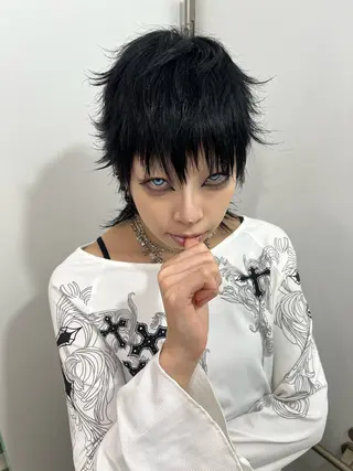 ショート 💥ウルフカット デザインあんな💥のヘアスタイル