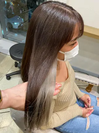 セミロング Livnaリヴナ立川所属・レイヤー/ハイライト /立川/赤池宏隆のヘアスタイル