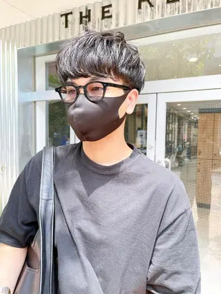 ショート パーマ メンズ メンズパーマ タカキリョウのヘアスタイル