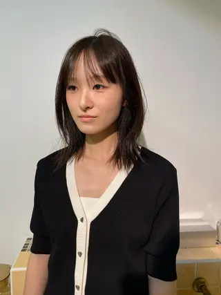 ミディアム カラー iroha/ n.w.h🎀のヘアスタイル