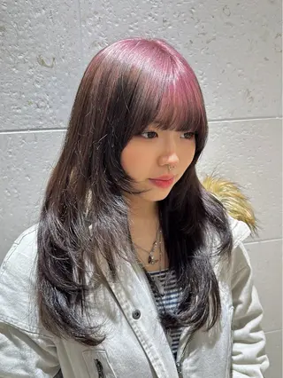 カラー レイヤーカット/ カラー/長谷恵花のヘアスタイル