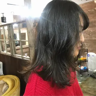 ミディアム カラー chambre シャンブルのヘアスタイル