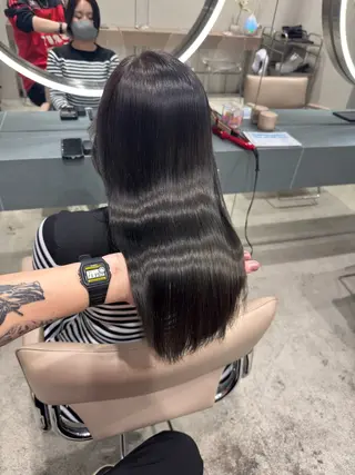 ロング カラー 立川/レイヤー/ 複雑履歴/ 西川翔真のヘアスタイル