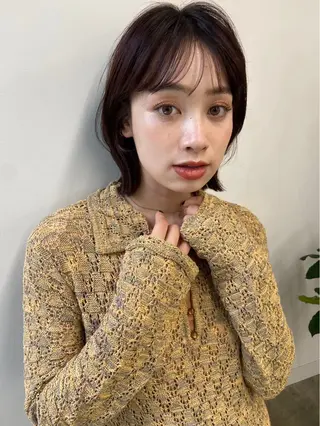 ショート 艶カラー/フェイス レイヤー/たむのヘアスタイル