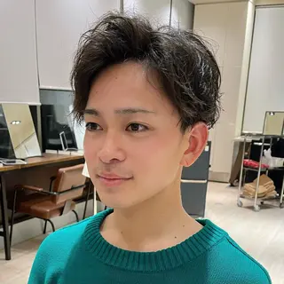 パーマ メンズ Je suis heureuse Tres所属・早朝セット☀️ レイヤー/Momoのヘアスタイル