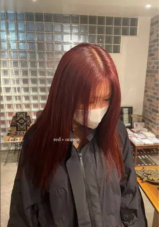 セミロング カラー MARIO HAIR DESIGN所属・艶カラー/カット 🌒Ameriのヘアスタイル