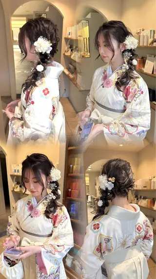 ヘアアレンジ 透明感ある艶カラー / KAKOのヘアスタイル