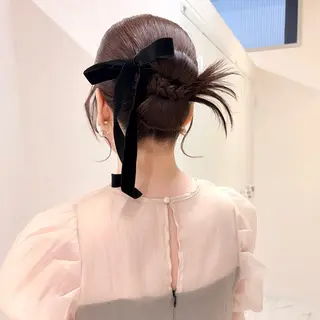 ヘアアレンジ レイヤー/艶カラー/ セット/SAKURAのヘアスタイル