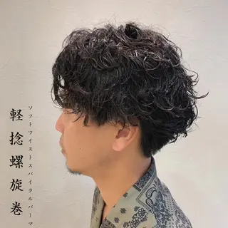 ショート パーマ メンズ メンズ指名多数!! SiLO 田島のヘアスタイル