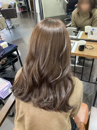 セミロング 🌸栄/髪質改善 透明感/ムラカミ🌸のヘアスタイル