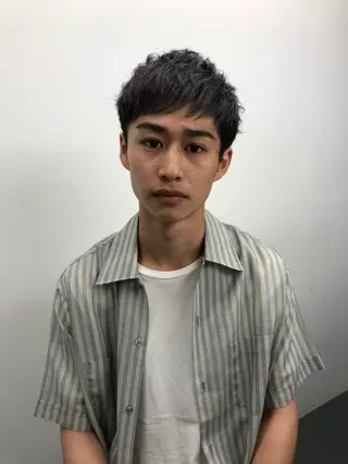 メンズ happy  man 🌸血色カラー🌸のヘアスタイル