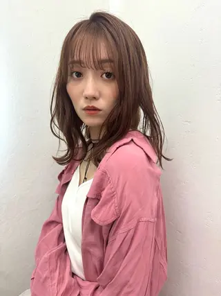 ミディアム 艶髪／レイヤー／ 透明感🎀／MARIのヘアスタイル