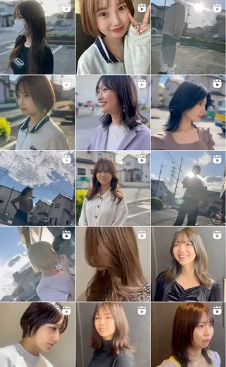 ミディアム uti所属・菊池 幹のヘアスタイル