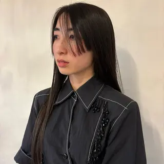 セミロング カラー 似合わせデザイン໒꒱ rioのヘアスタイル