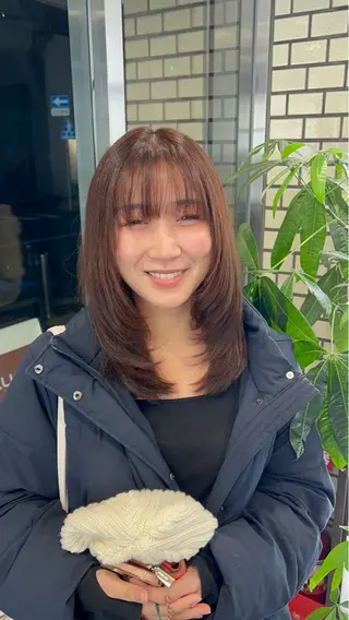 ミディアム カラー 🌞レイヤー×カラー 前川那津美🌞のヘアスタイル