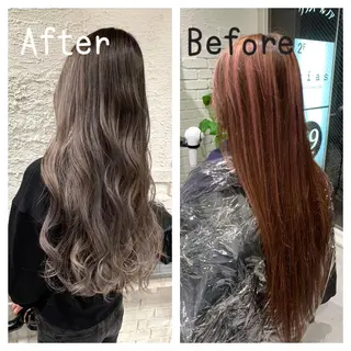 ロング カラー 堀 直人のヘアスタイル