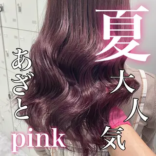 セミロング カラー Ella所属・nana【艶髪】/ レイヤー/縮毛矯正のヘアスタイル