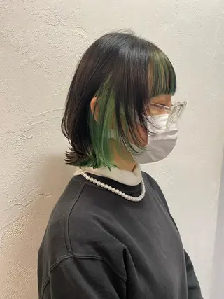 セミロング カラー 艶カラー 🤍🫧/makoのヘアスタイル