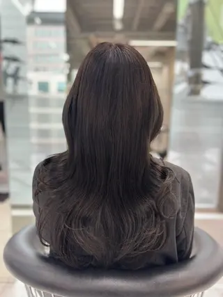 ロング カラー Sakuraෆ˚* 暗髪×まつパ🖤🥀のヘアスタイル