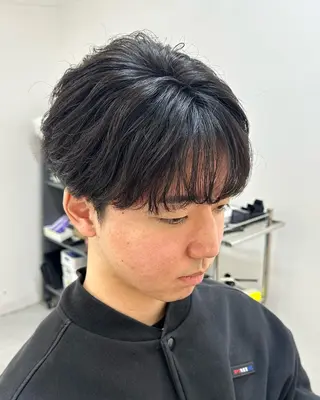 ショート パーマ メンズ Je suis heureuse Union所属・佐藤 ふみやのヘアスタイル