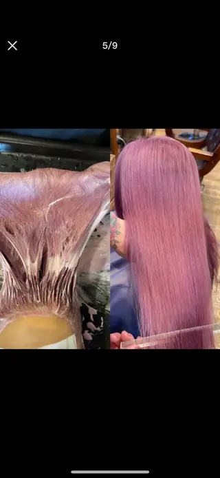 カラー OLD.L所属・エクステ＆カラー専門 羽エクステ　新大久保のヘアスタイル