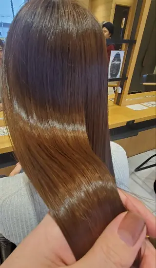 ロング 曲がるレイヤーカット モテカラー/SYUNのヘアスタイル