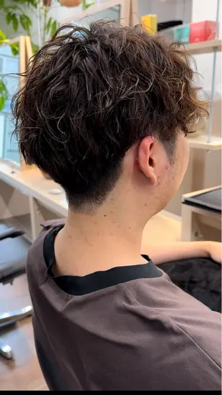 ショート パーマ メンズ 奥東巧真 /パーマスタイル✨のヘアスタイル