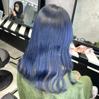 カラー 大阪ケアブリーチ/ ミルクティーベージュのヘアスタイル