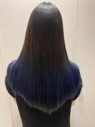 ロング カラー kawabe maikoのヘアスタイル