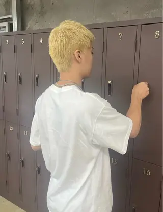 ショート カラー メンズ ナガノリノ /ボブ/ ベージュ/暖色のヘアスタイル