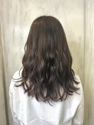 セミロング カラー Aujuaソムリエ 🎨‎♡HARUのヘアスタイル