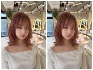 ミディアム カラー ✨韓国レイヤー/ハッ シュ/✨山下　遥のヘアスタイル