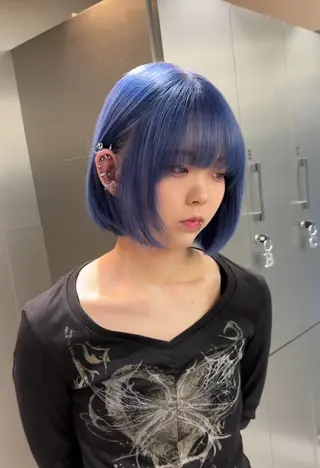 ショート カラー ブリーチ矯正/ ブリーチ特化mikaのヘアスタイル