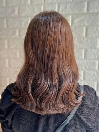 セミロング カラー 韓国ヘア ♡tomimaのヘアスタイル