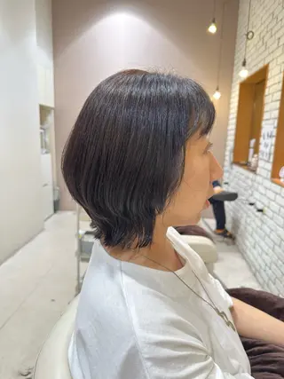 ミディアム 梅本 夢香のヘアスタイル