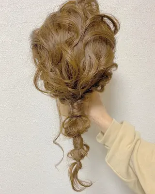 ヘアアレンジ 京都レイヤーカット/ 縮毛矯正/羽柴りくのヘアスタイル