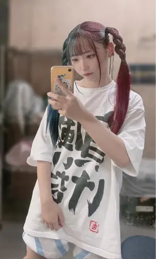 ロング カラー ハイトーンエクステ 🎩カズキ🎩のヘアスタイル