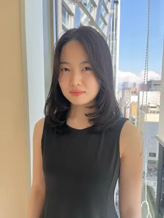 セミロング カラー Je suis heureuse Tres所属・早朝セット☀️ レイヤー/Momoのヘアスタイル