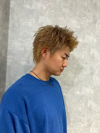 メンズ 最新ケアカラー 髪質改善YUTOのヘアスタイル