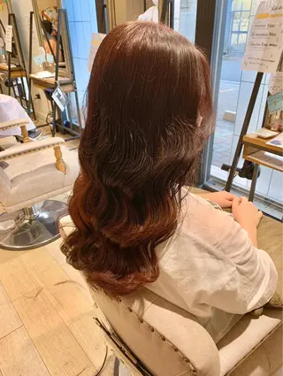 ロング カラー 艶髪レイヤー上田 紗也🇰🇷💗のヘアスタイル