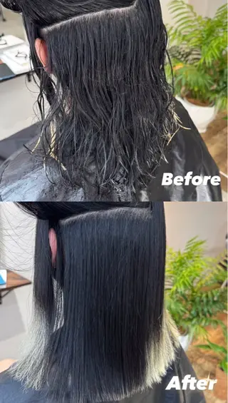 セミロング 髪質改善/森脇龍星 【京都市役所前】のヘアスタイル