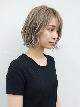 ショート カラー 瀬尾 加寿馬のヘアスタイル