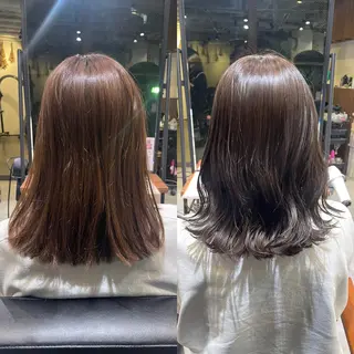 セミロング カラー FORTE表参道所属・🥀武藤 后花🥀のヘアスタイル